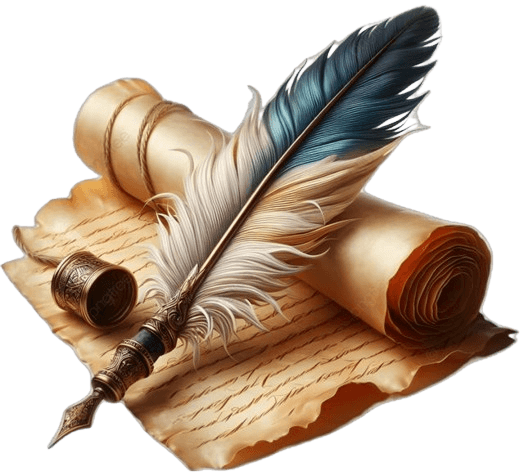 Illustration of a hand editing a manuscript with a pen, representing copy editing
